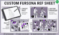 draw furry art fursona ref sheet and character design
