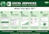create student result sheet,budget tracker, charts in excel