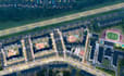 visualize urban masterplan,residential apartment, mixed use complex 3d rendering