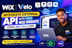 integrate external api with your wix website using wix velo code, velo developer