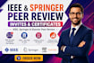 help you become peer reviewer on elsevier springer ieee