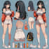 draw anime character sheet for you
