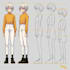 draw custom character sheet or reference sheet design