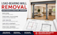 calculate beam size for load bearing wall removal and structural drawings