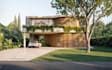 reproduce 3dbiophilic villa,outdoor dining area,open plan layout,poolside render