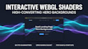 create interactive webgl shader backgrounds and 3d motion loops