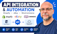 do custom API integration and automation on shopify, ebay or woocommerce store