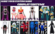 create a custom cosplay costume from your anime, mascot