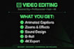 edit youtube videos with captions and engaging effects