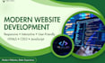 develop a modern responsive and interactive website