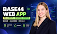 build a custom base44 web app, base44 vibe coded app, saas mvp or booking system