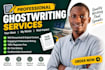 do amazon kdp book publishing non fiction ebook ghostwriter book writer editing