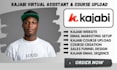 be your kajabi virtual assistant for kajabi course upload course migration