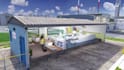 create 3d industrial animation waste treatment technical process visualization