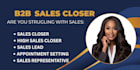 be sales representative, sales closer, appointment setter