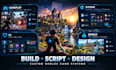 develop a custom roblox game with scripting, UI and gameplay systems
