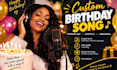 create a personalized birthday song with custom lyrics