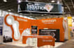create a modern trade booth exhibition stand and banner design