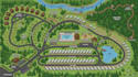 design rv park map, campground, campsite, caravan and visitor wayfinding  map