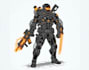 create sci fi concept art and futuristic character design
