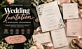 design a wedding invitation and matching stationery suite
