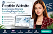 peptide wordpress website fda complaint ecommerce store landing page design