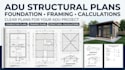 create adu structural plans foundation framing calculations