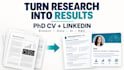 write an ats phd resume for biotech, data, ai  or r d jobs
