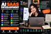 develop an ai saas web app and ai powered web application