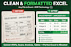 convert PDF to excel, image to excel and scanned document