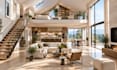 create realistic 3d attic, loft and double height space renderings