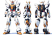 create a gundam robot art and illustration