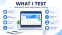 manually test your website or mobile app