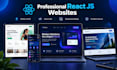 develop a responsive react js website or landing page