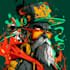 custom design graffiti illustration with character