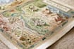 do a watercolor fantasy map or souvenir map illustration