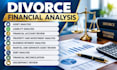 prepare assets and liabilities schedules for divorce cases