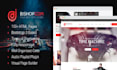 create modern music website with audio player