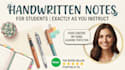write clean notes with beautiful handwriting