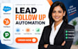 setup salesforce hubspot pipedrive lead follow up automation