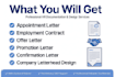 write appointment letters and he contract and appointments