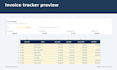 create an excel invoice tracker with payment and overdue status