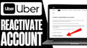 reactivate your uber driver, walmart, uber eat, spark driver deactivated account
