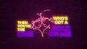 create glowing lyric video