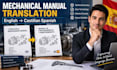 translate highly technical mechanical engineering manuals into castilian