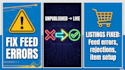 fix walmart marketplace product feed errors and unpublished listings