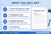 write professional uae resignation letter as per labour law
