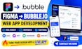 convert figma to bubbleio web app with responsive design