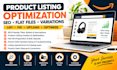 do amazon seo optimize product upload flat file fixing listing variation issue