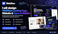design webflow landing page, website, figma to webflow, webflow designer